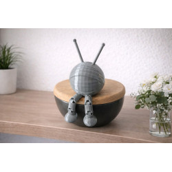 Mini Robotfigur – 3D Dekoration med Bevægelige Ben