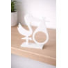 Stork med Baby – 3D Dekorationsfigur
