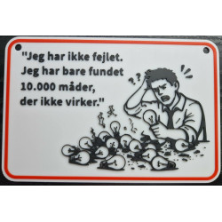 Sjovt citatskilt i 3D print | Humor & motivation | 3Dtossen