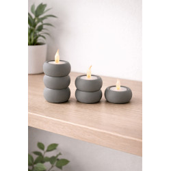 Design Fyrfadsstage – Sæt med 3 (Kun til LED)
