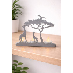 Safari Fyrfadsstage – LED Lysestage