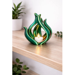 Flamme Fyrfadsstage – Dekorativ LED Lysestage 2