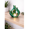 Flamme Fyrfadsstage – Dekorativ LED Lysestage 2
