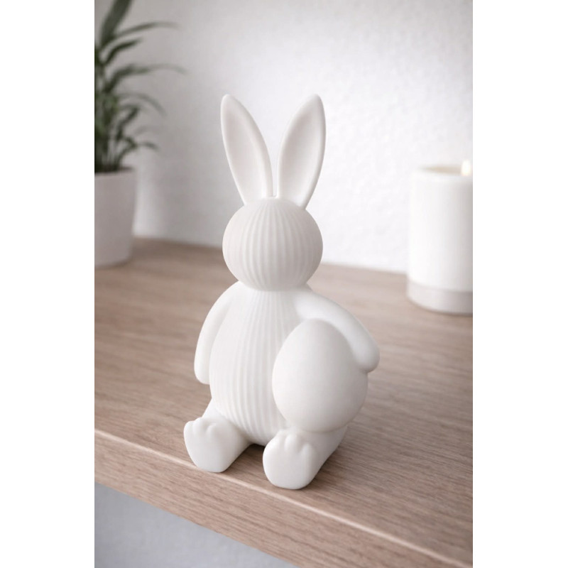 Påskekanin med Æg – 3D Dekorationsfigur