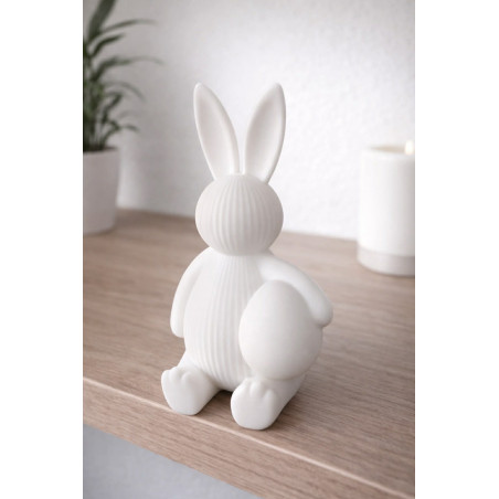 Påskekanin med Æg – 3D Dekorationsfigur