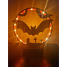 Halloween cirkellampe med flagermus